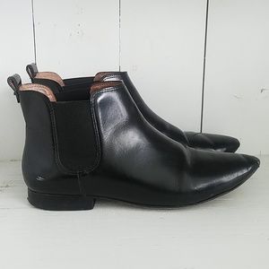 Madewell Nico Chelsea Black Leather Booties